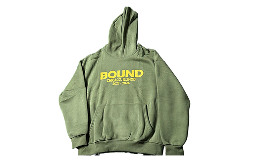 BOUND VINTAGE BEAR HOODIE OLIVE