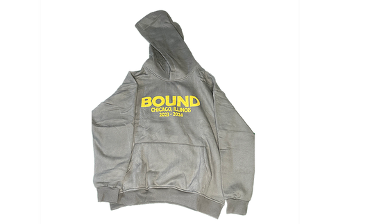 BOUND VINTAGE BEAR HOODIE CHARCOAL