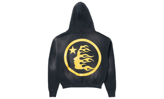 HELLSTAR NO GUTS NO GLORY HOODIE WASHED BLACK