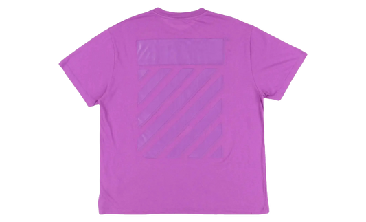 OFF-WHITE DIAGONAL TAB T-SHIRT PURPLE
