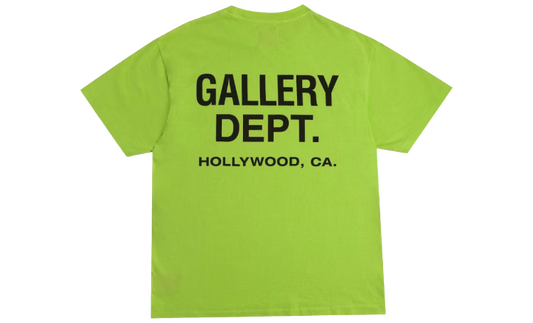 GALLERY DEPT. SOUVENIR T-SHIRT LIME GREEN
