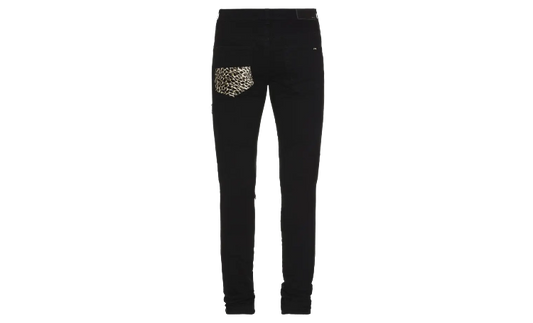 AMIRI PANTS LEOPARD MX1 JEAN BLACK