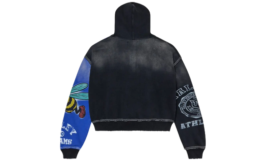 VALE FORVER BIPOLAR ZIP-UP HOODIE BLACK/BLUE