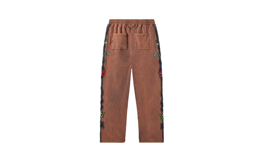 VALE HARMONY GARDEN TRACK PANTS BROWN
