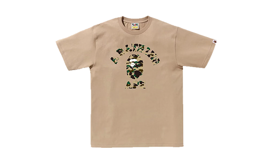 BAPE 1ST CAMO COLLEGE T-SHIRT BEIGE