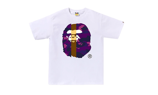 BAPE PURPLE CAMO TRANSFORM T-SHIRT WHITE