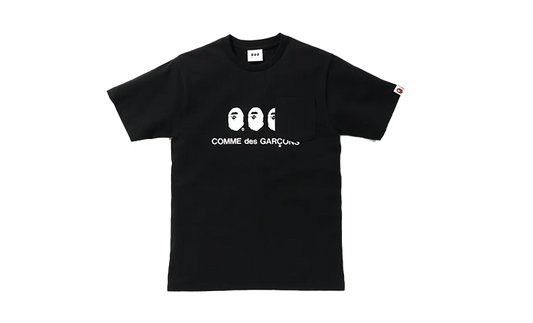 BAPE X COMME DES GARCONS POCKET T-SHIRT BLACK