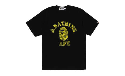 BAPE YELLOW RADIATION CAMO T-SHIRT BLACK